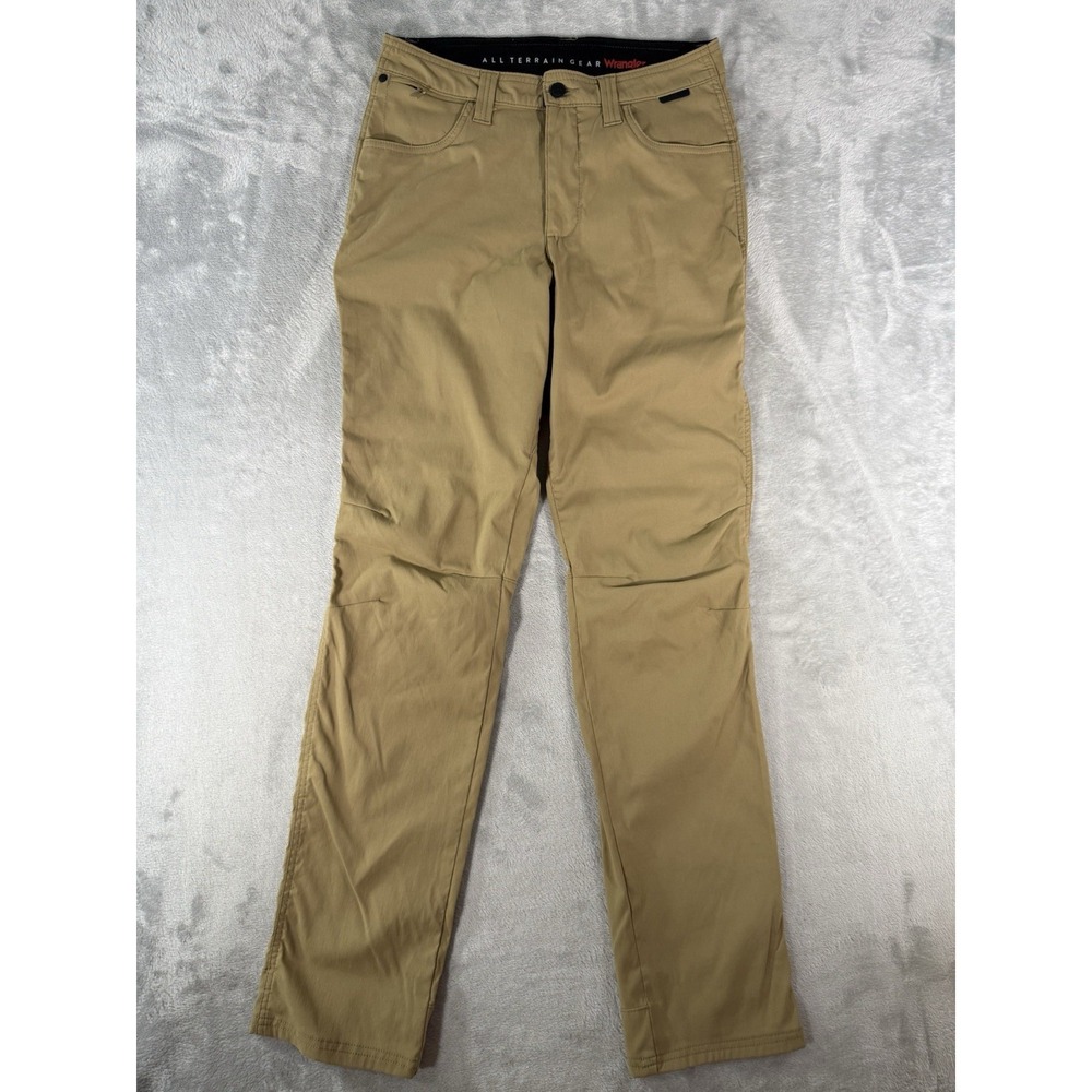 Wrangler ATG Pants Womens 8 Tall Brown Cargo Stretch Hiking Outdoor